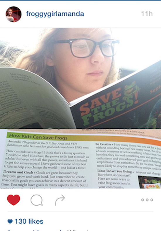 students frogs