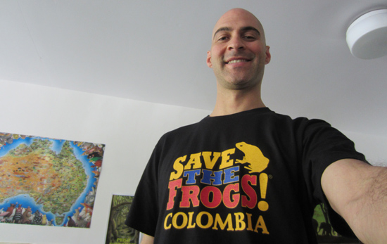 Colombia Shirts save the frogs Dr. Kerry Kriger