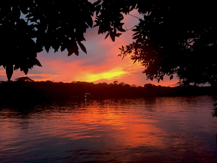 Costa Rica tortuguero sunset
