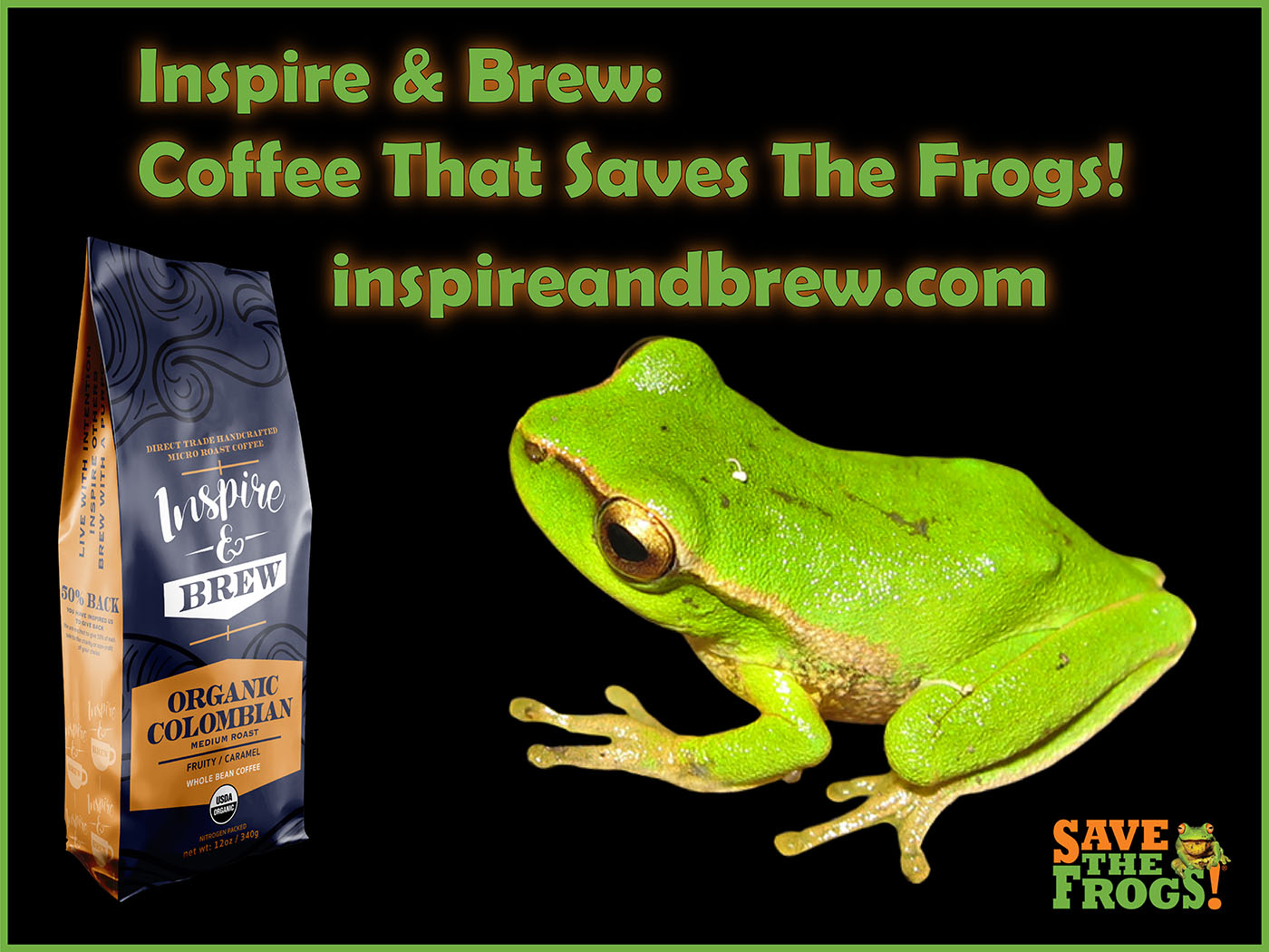 Inspire And Brew Coffee Frogs