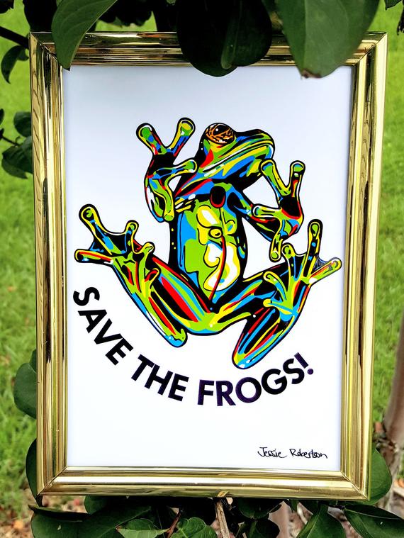 Jessie Robertson Frog Art
