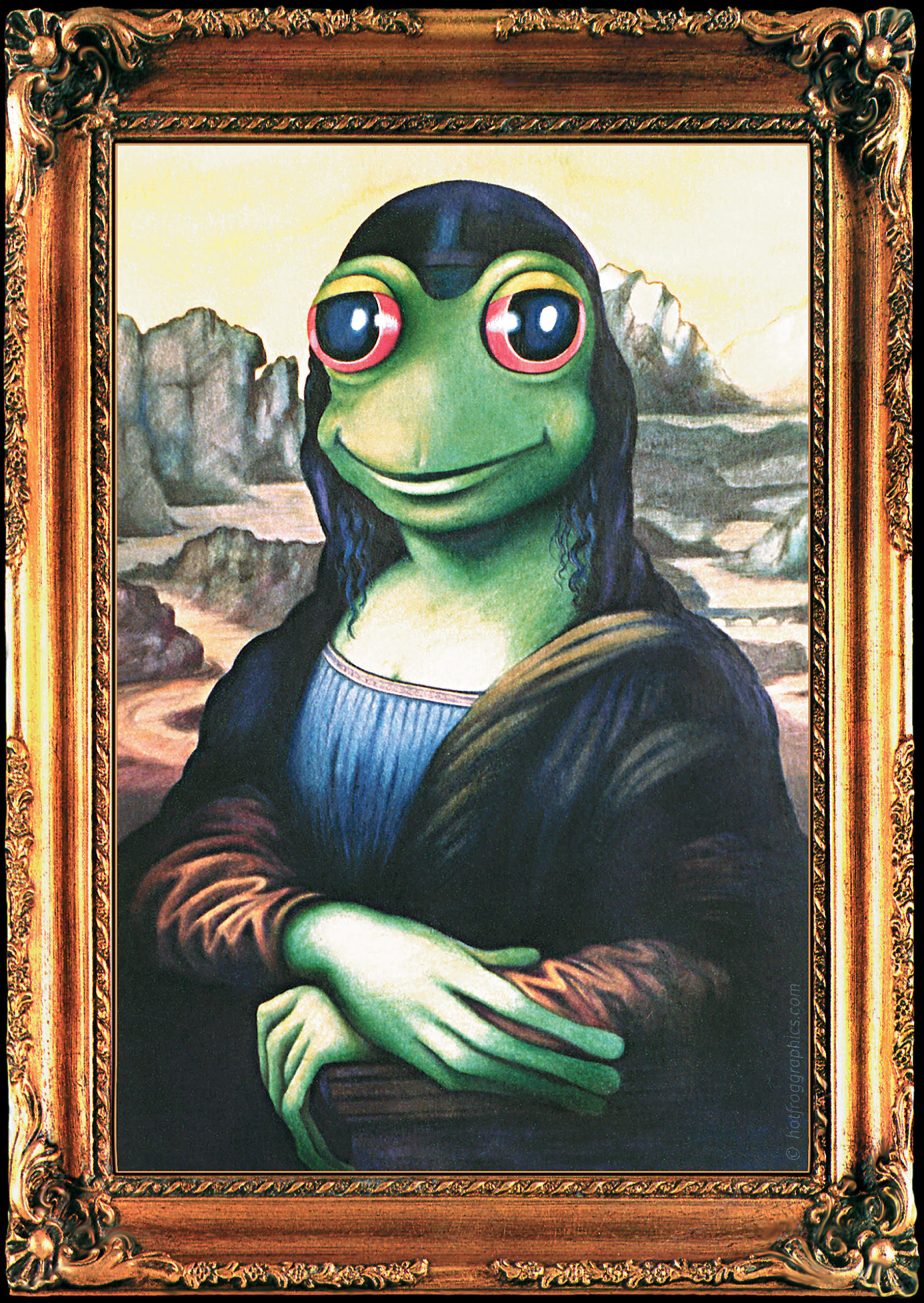 Mona Lisa Frog from © Paul Morton www.hotfroggraphics.com
