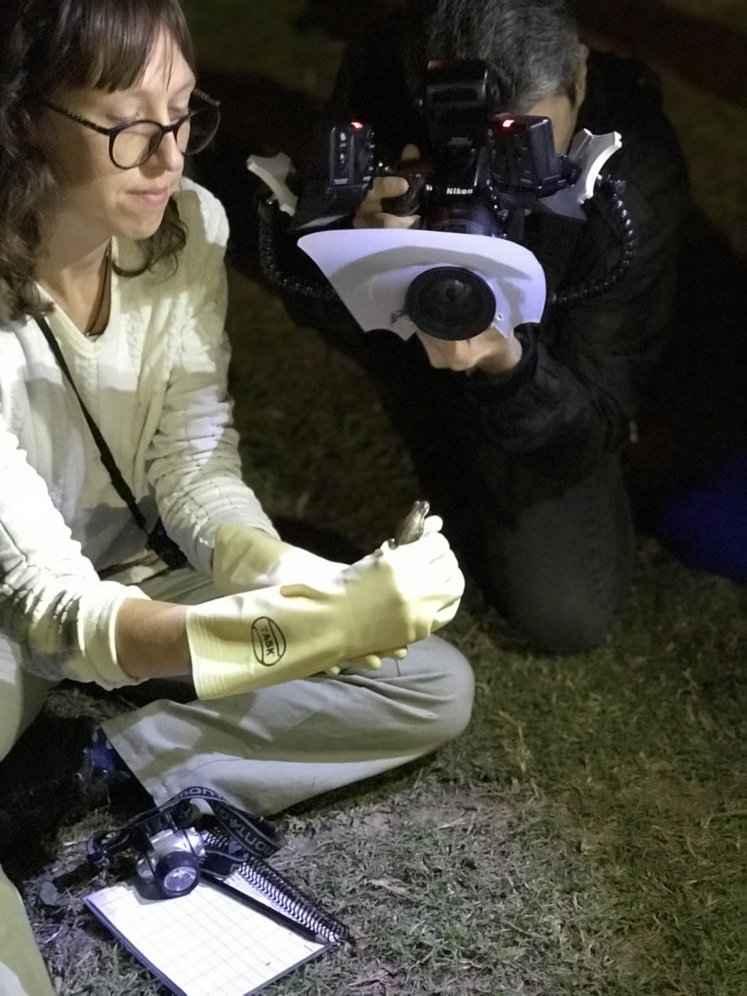 Natalia Maruscak Doing Fieldwork