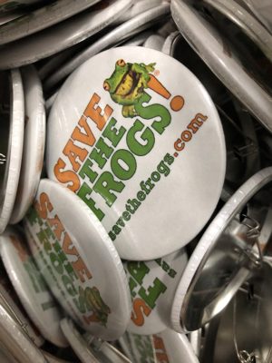 Save The Frogs Pins Buttons
