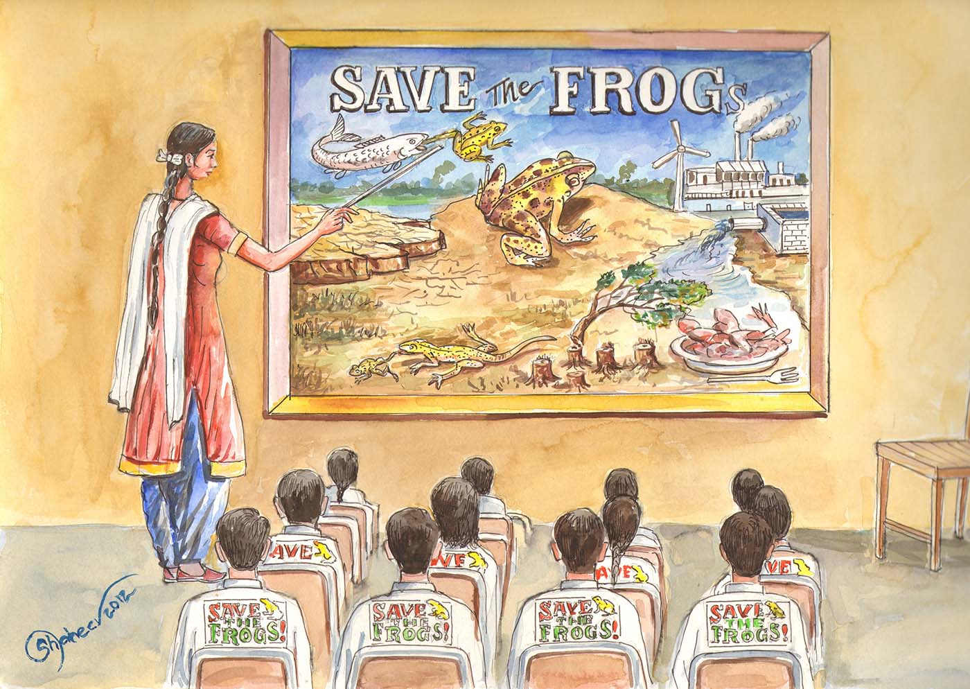 Save The Frogs Academy Art