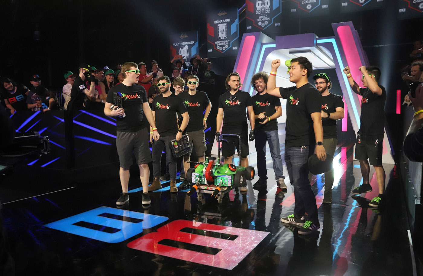 Team Ribbot On Stage - BattleBots 1400