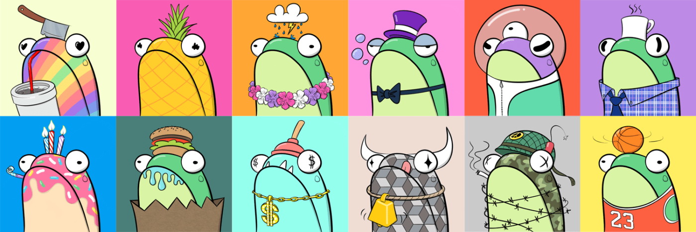 fly frogs nft digital art crypto