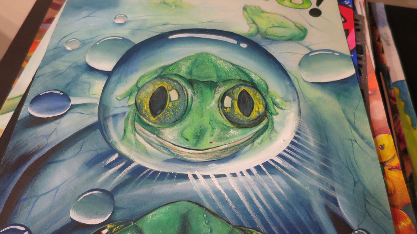 Frog Art Googly Eyes
