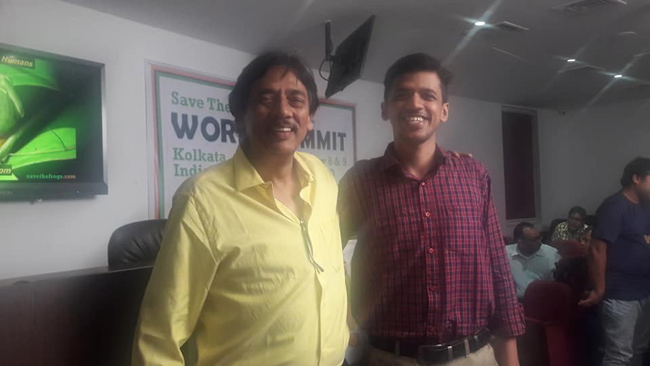 india save the frogs world summit 2019 kolkata animesh ghose