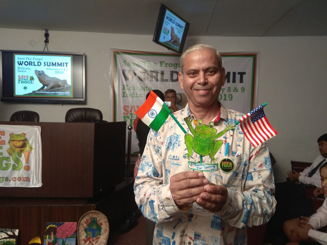india save the frogs world summit 2019 kolkata krishan kumar sharma frogs