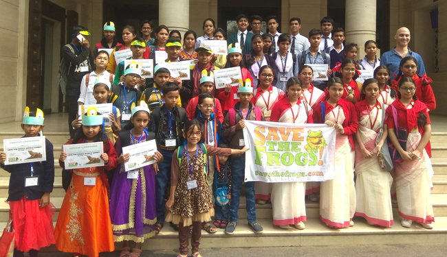 india save the frogs world summit 2019 kolkata kids