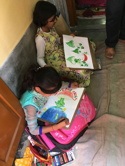 kolkata rahara nibedita 2018 kids painting