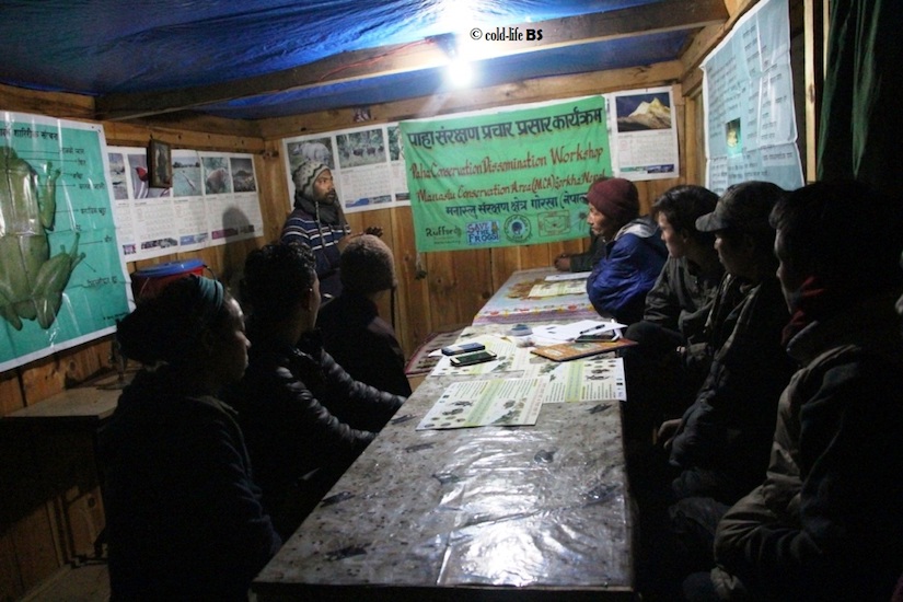 manaslu Amphibian Conservation Dissemination Workshop at Prok VDC biraj shrestha