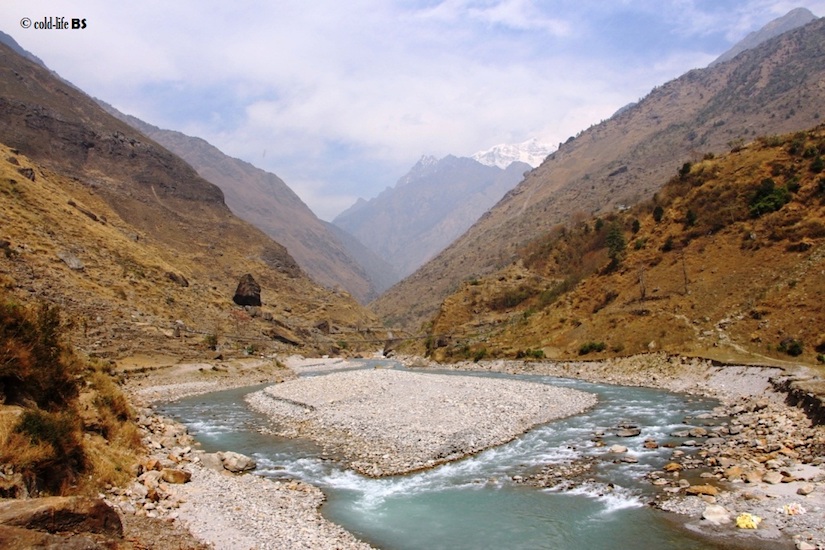 manaslu Budhi Gandaki River flowing swiftly biraj shrestha