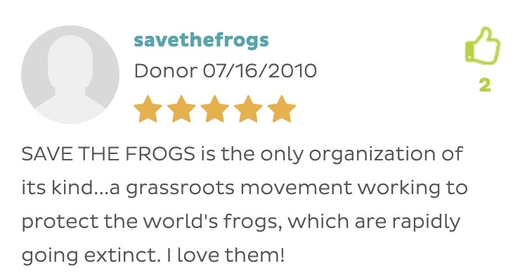 save the frogs testimonials
